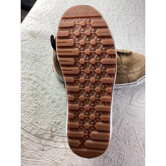 Vans MTE Brown Suede High-Top Sneakers*Plaid Lining*UltraCush Tech*Men 8.5*EUC - Picture 11 of 13